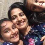 Poorva Gokhale with her daughters