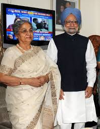 manmohan singh with his wife